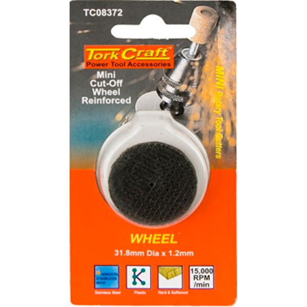 Tork Craft Mini Cut-Off Wheel Reinfor ced 31.8mm x 1.6mm