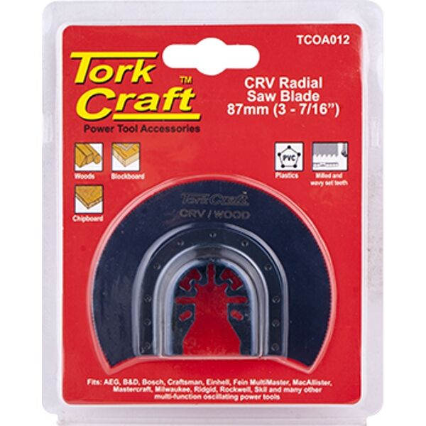 Tork Craft Quick Change Radial Saw Blade 87mm(3-7/16') Crv