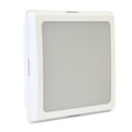 ABS Square Bulkhead 250mm White E27