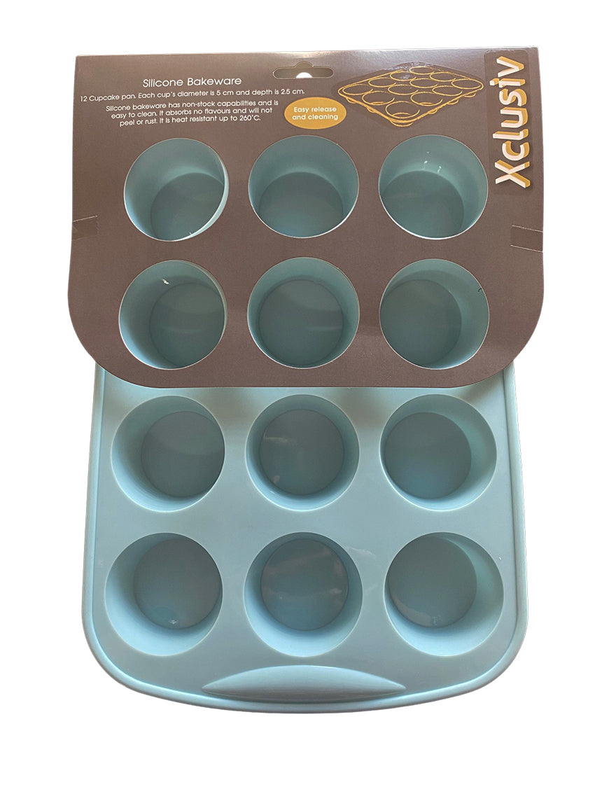 Xclusiv Silicone 12 Cup Muffin Pan - Small