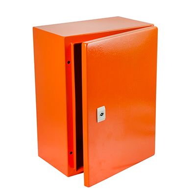 Enclosure Mild Steel 400X300X200mm IP65 Orange