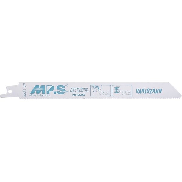 MPS Sabre Saw Blade 200mm 14/10 Tpi 5/Pack