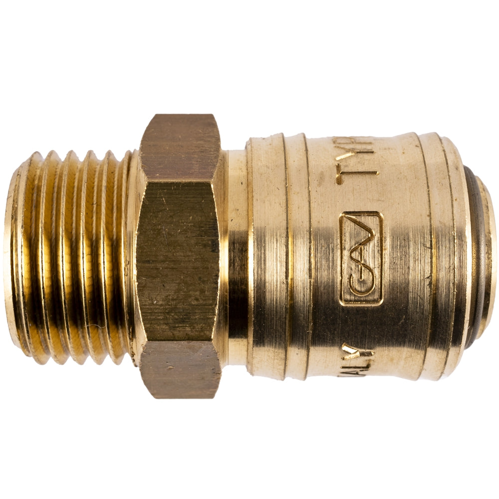 Gav Brass Male Quick Coupler 1/2'M