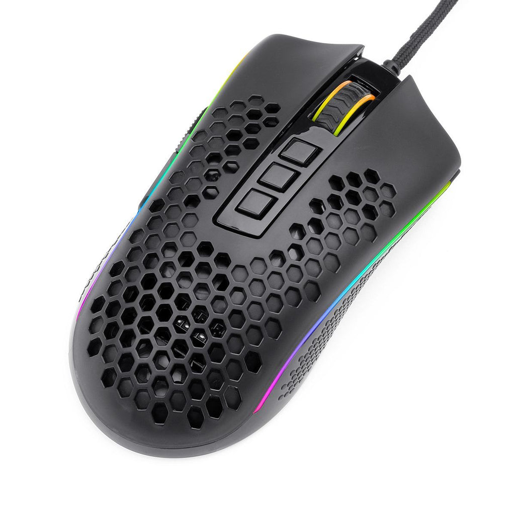 Redragon STORM 12400DPI 7-Button RGB Gaming Mouse - White