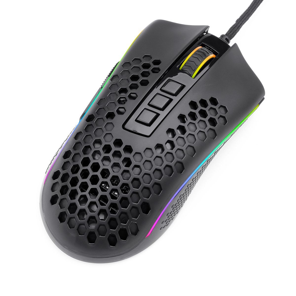 Redragon STORM 12400DPI 7-Button RGB Gaming Mouse - White