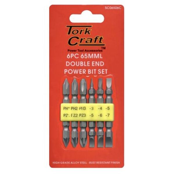 Tork Craft S/D Dbl.End Set Ph/Pz/Sl 6 Piece