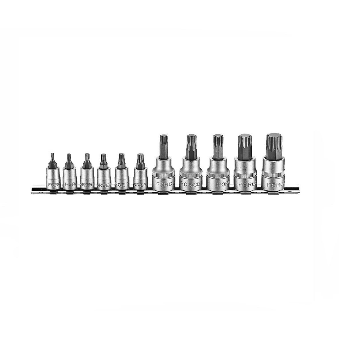 Force - 1/4' Drive - Star Socket Bit - 11 Piece