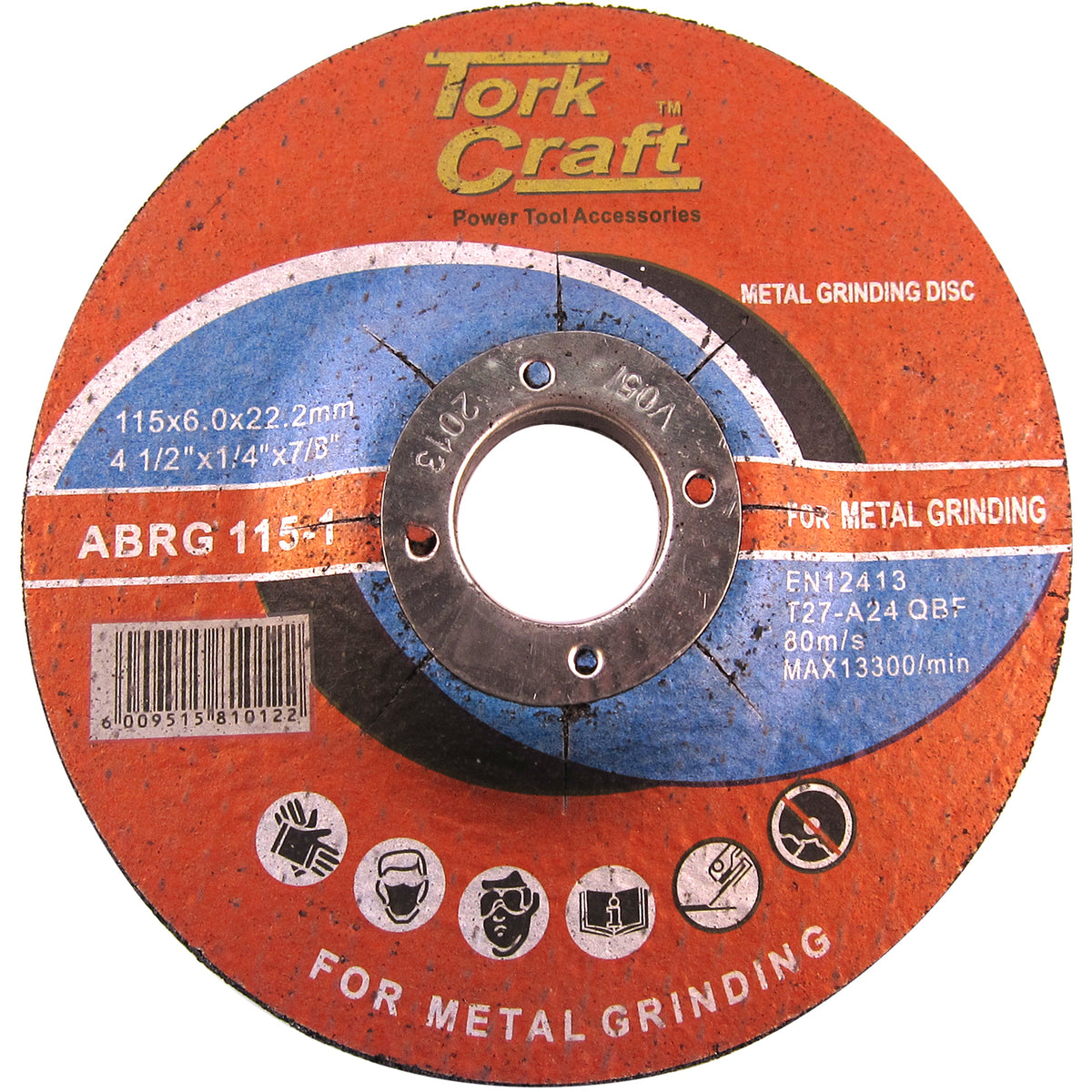 Tork Craft - Grinding Disc - For Steel - 115mm x 6.0mm x 22.22mm