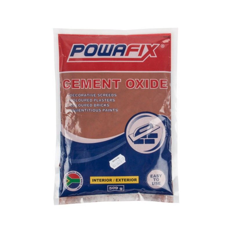PowaFix - Powder Oxide - Cement Colouring - Black - 500g - Bulk Pack of 7