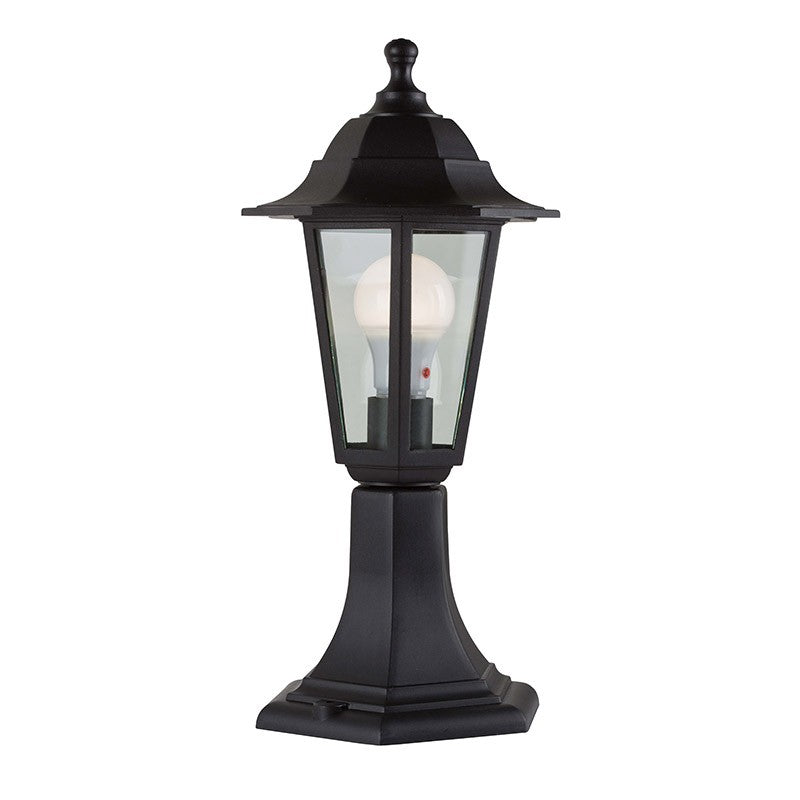 Eurolux Lantern Wall 6 Panel Pedestal Black