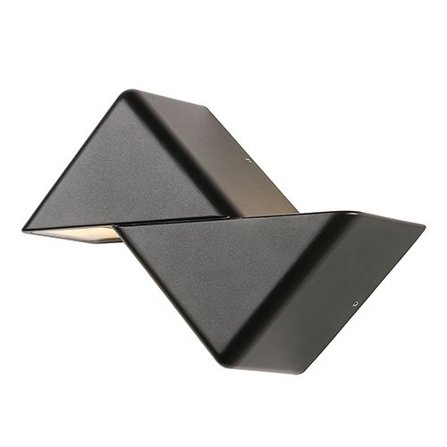 Triat Outdoor Wall Light Black LED 12W