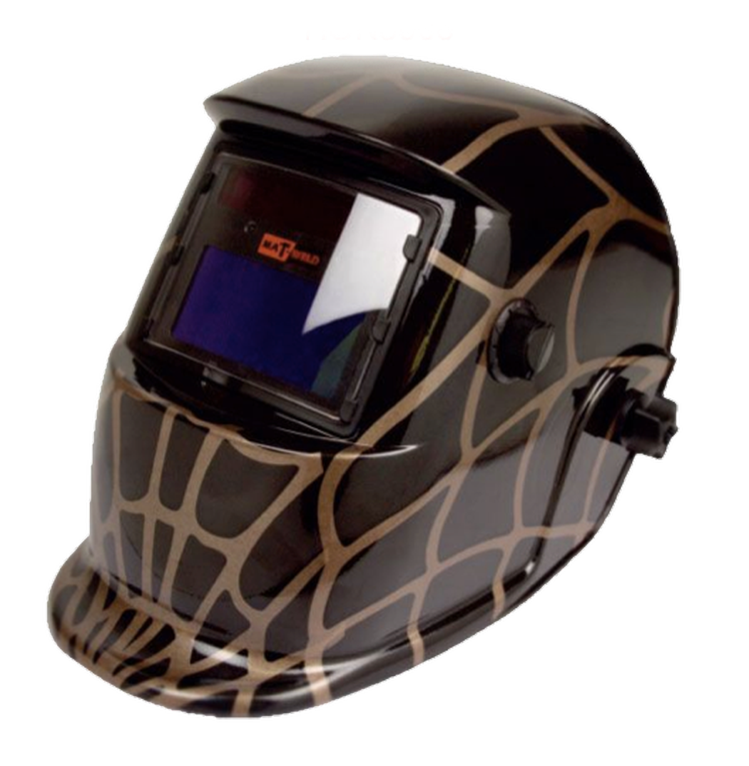 Matweld Helmet Auto Dark with GrIndustrial  Black Web