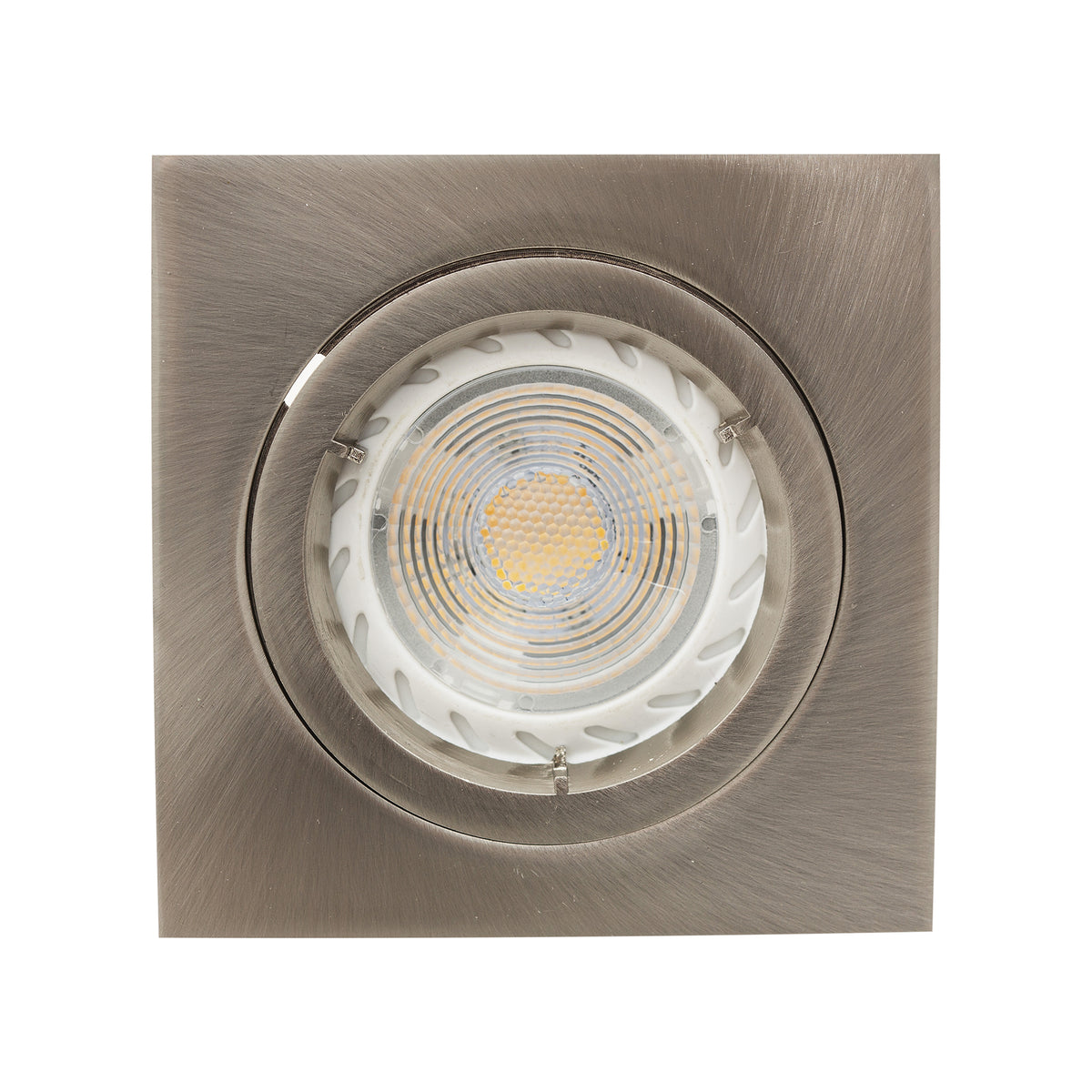Straight Twist Square - Downlight - Satin Chrome