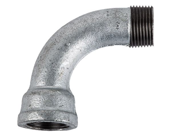 Galvanised M/F Bend - 100mm