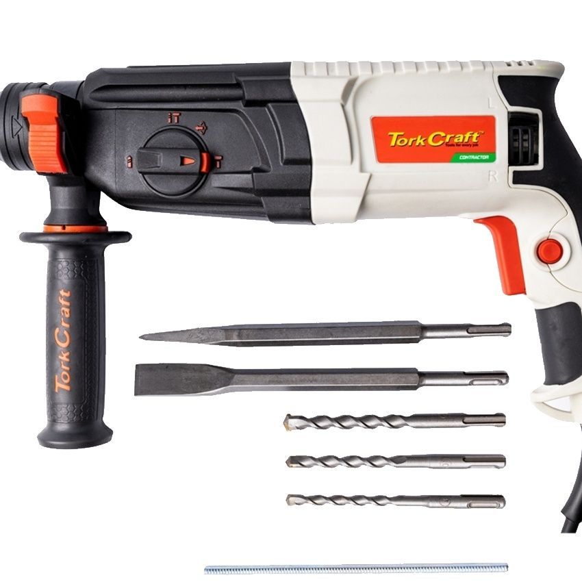 Tork Craft Rot. Hammer 800W 220V 2.8J Sds-Plus 4 Func 5500 Ipm