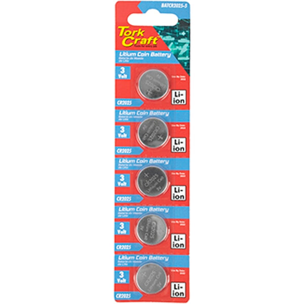 Cr2025 3V Lithium Coin Battery X5 Pack (Moq 20)