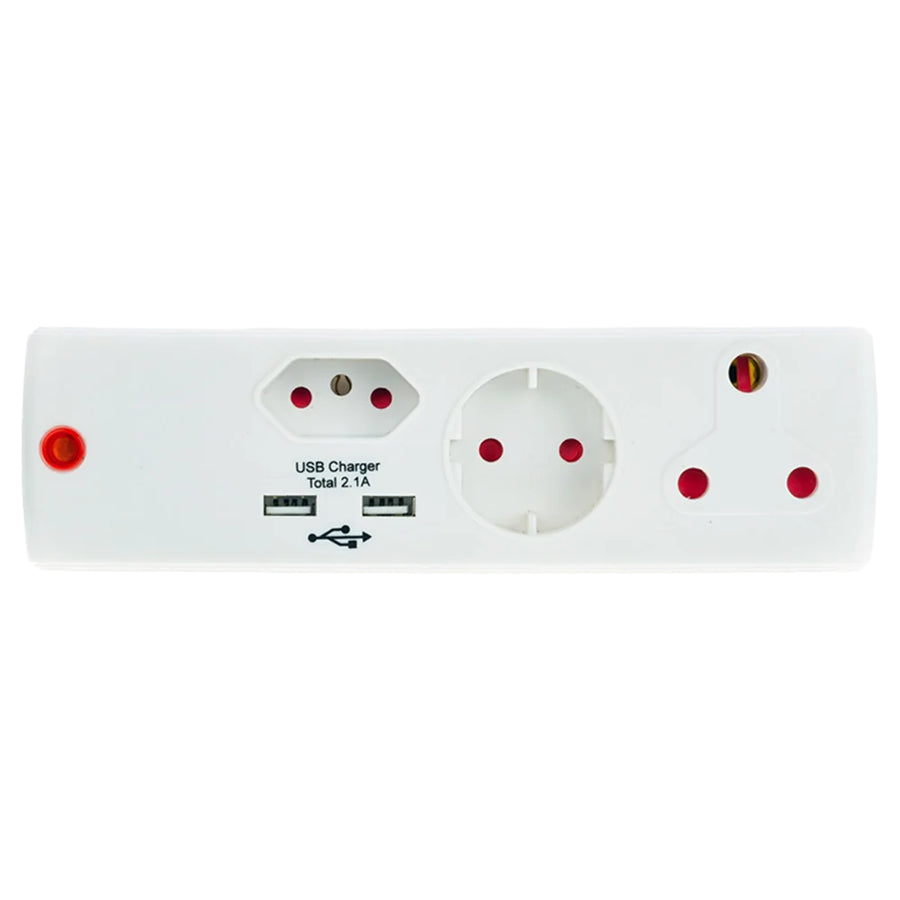 Electric Adap 1X16A 1X5A 1Xsch 2Xusb