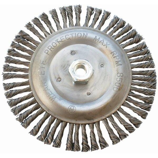 Tork Craft Wire Wheel Brush Single Section Twisted Plain 175mmxm14 Blister
