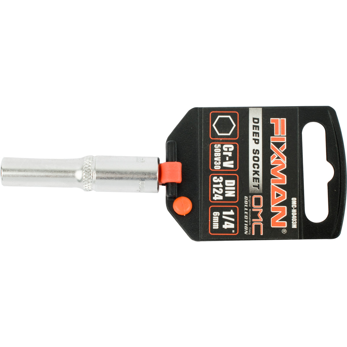 Fixman - Deep Socket - 1/4 Inch Drive - 6mm