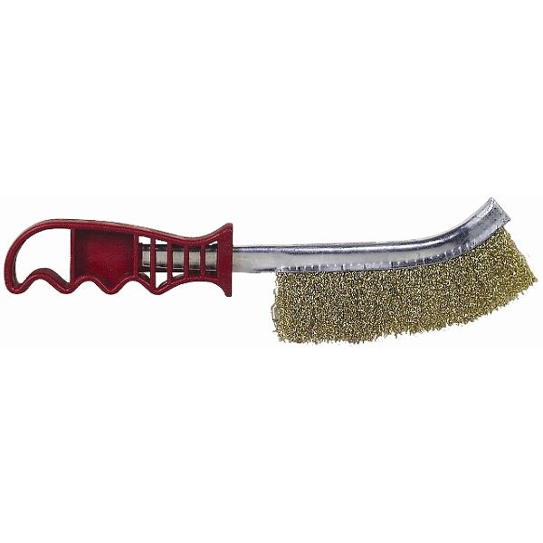 Tork Craft Wire Hand Brush Rust Resistant Brass Coated Steel Wire