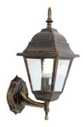 Lantern 4 Panel Up/Facing Black Gold