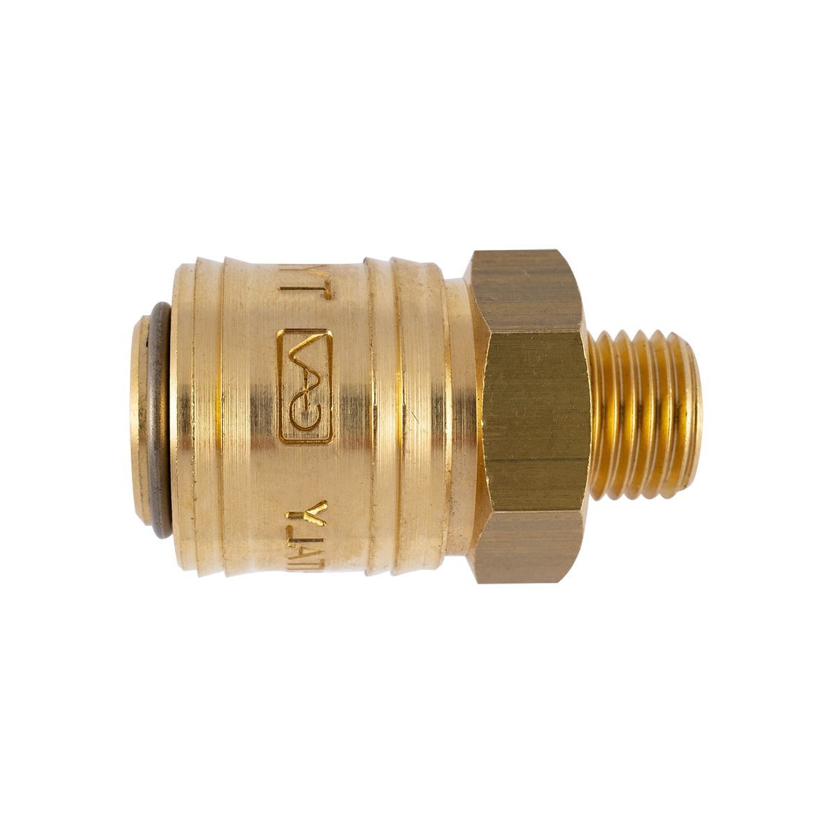 Gav Brass Male Quick Coupler 1/4'M