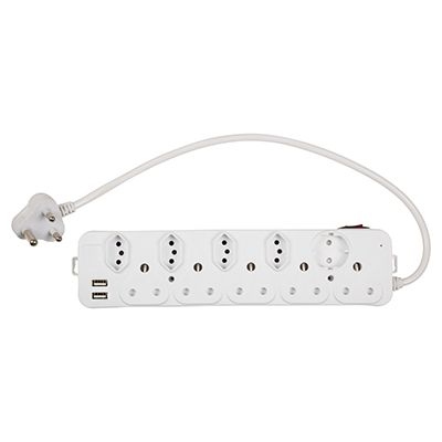 10 Way Multi Plug 5x16A 3Pin Plug 4x16A ZA Plug 1xSch 2xUSB Ports