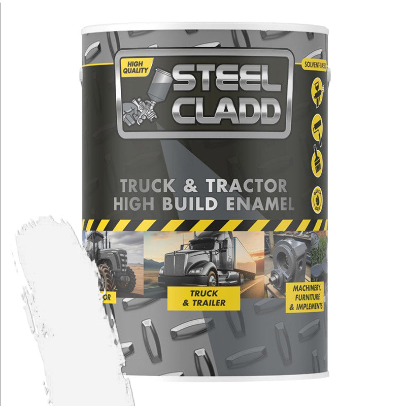 Steel Cladd Truck And Tractor Enamel White 5L White Enamel Wall Paint