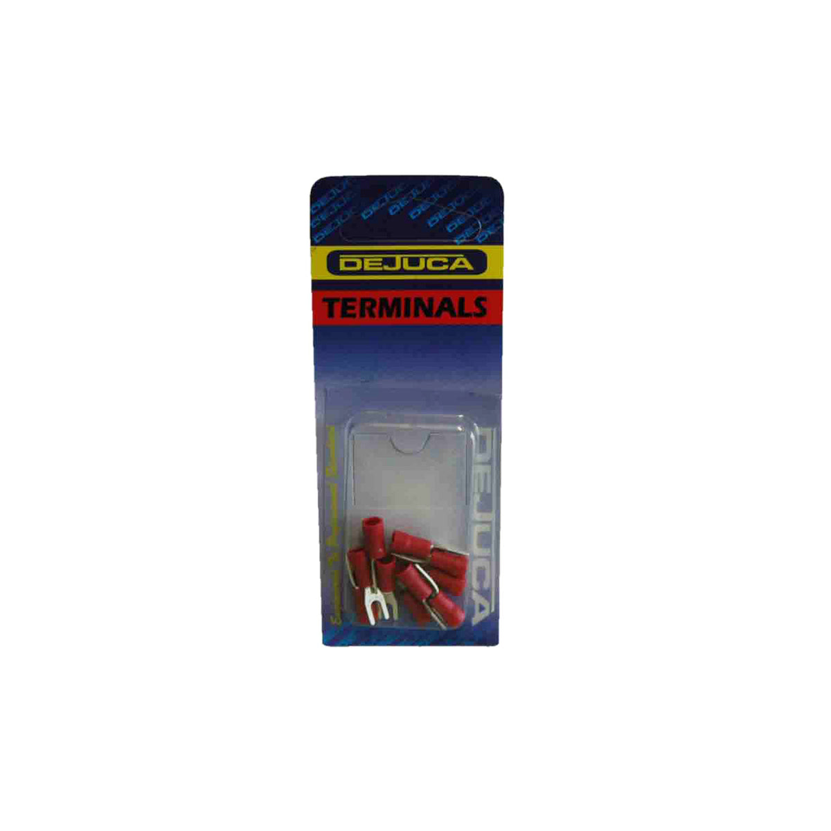 Dejuca - Terminal - Red - Spade - 4mm - 10/Card