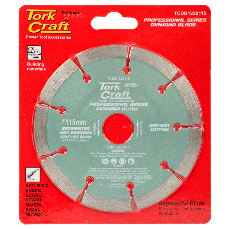 Tork Craft - Diamond Blade 115mm Segmented
