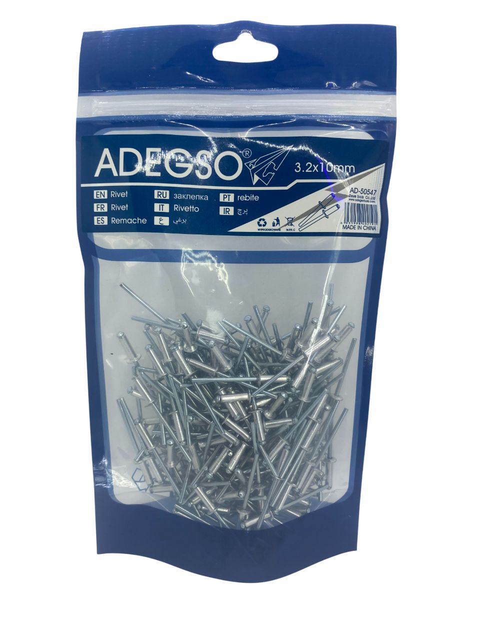 Adegso Rivet Fasteners 3.2x10mm 200pcs