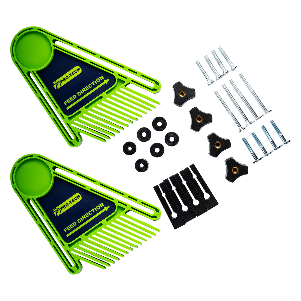 Pro-Tech Feather Board 2Pc Set Multipurpose Incl. Fixing