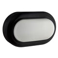 Oval Bulkhead 170mm Black LED 8W
