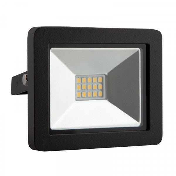 Eurolux LED Floodlight - 10 Watt - 90mm x 75mm x 30mm - Black