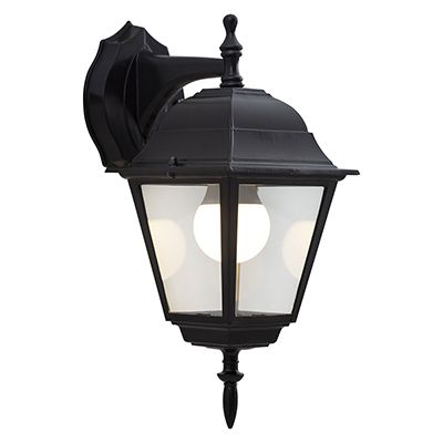 Lantern 4 Panel Down Facing Black