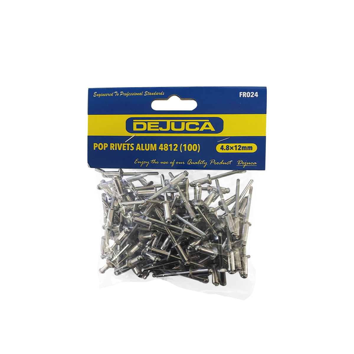 Dejuca - 100 Piece - Aluminium Pop Rivets - 4812