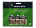 Kaufmann - 3 Piece 30mm Brass Lock Set