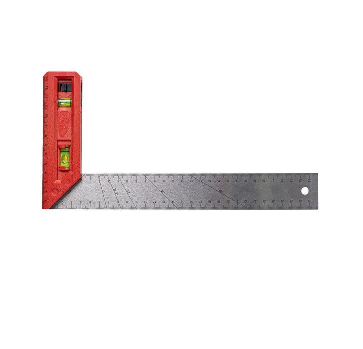 Tork Craft - Try Square - Level and Plumb Vial - 300mm x 150mm