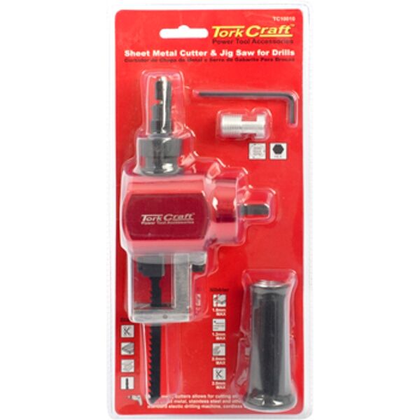 Tork Craft Nibbler Saw Attachment for Drills Cutting Sheet Metals