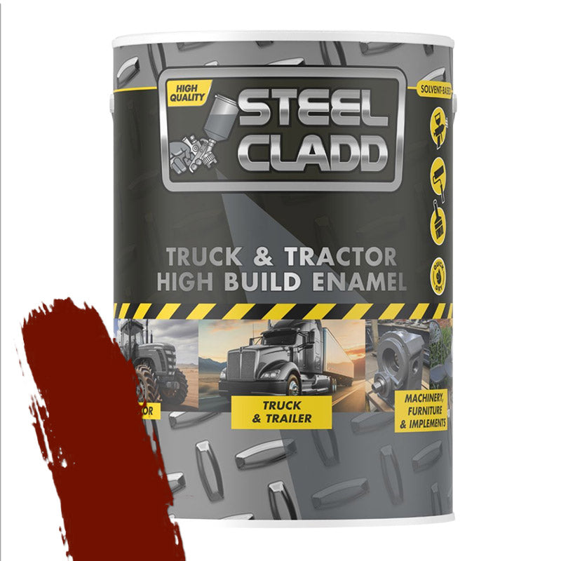 Steel Cladd Truck N Tractor Fiat Terracotta 5L Maroon Enamel Wall Paint