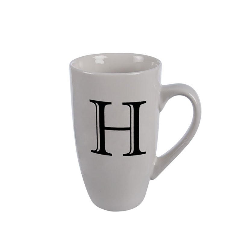 Mug - Household Accessories - Ceramic - Letter H Design - White