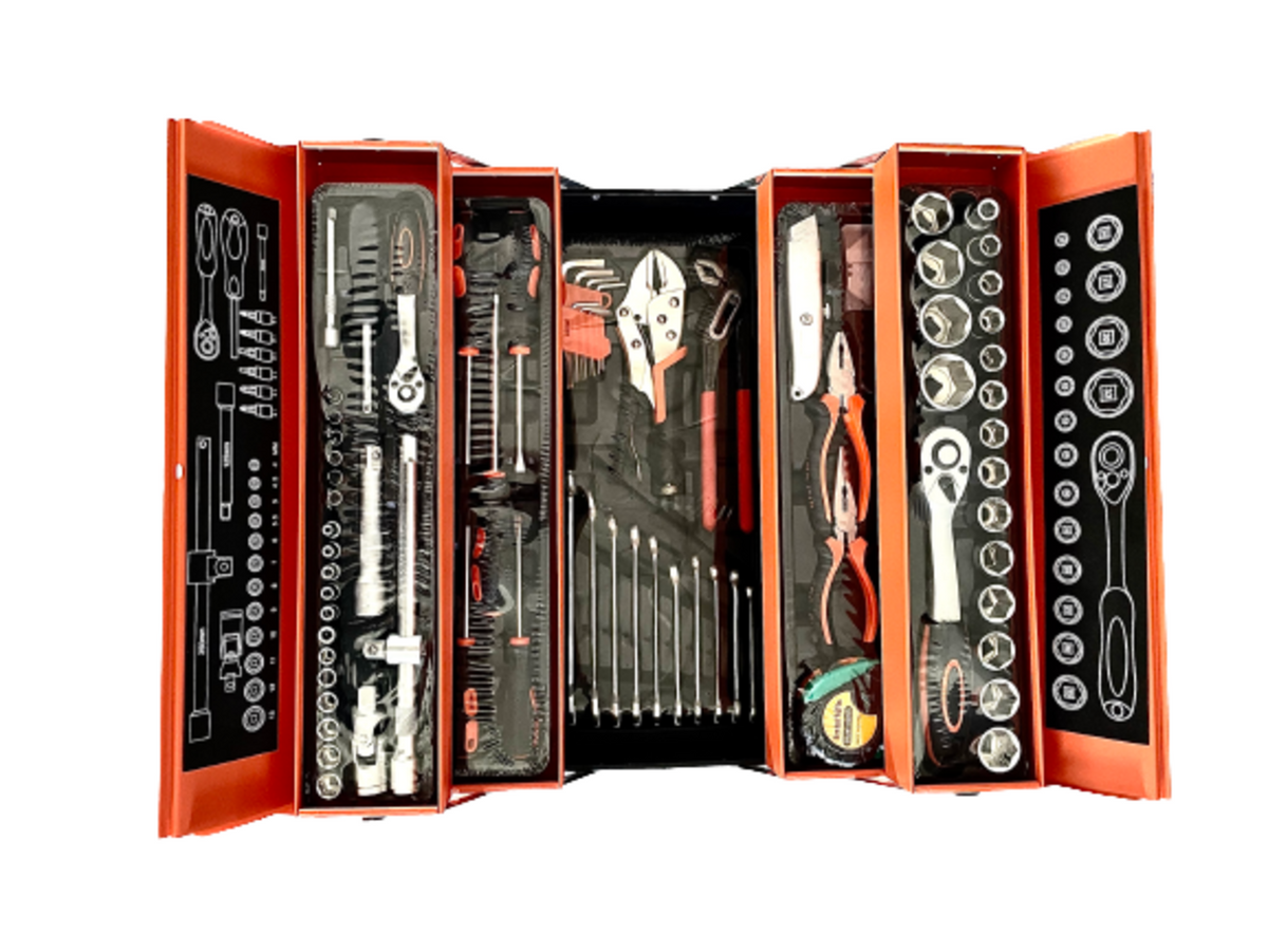 85 Piece 1/2 x1/4 Tool Set With Metal Box