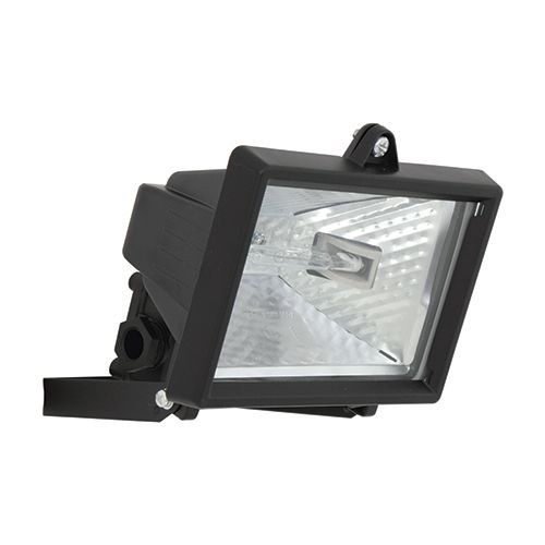 Halogen 150W Floodlight Black