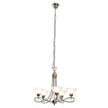 Martini Twist 5LT Chandelier Satin Chrome