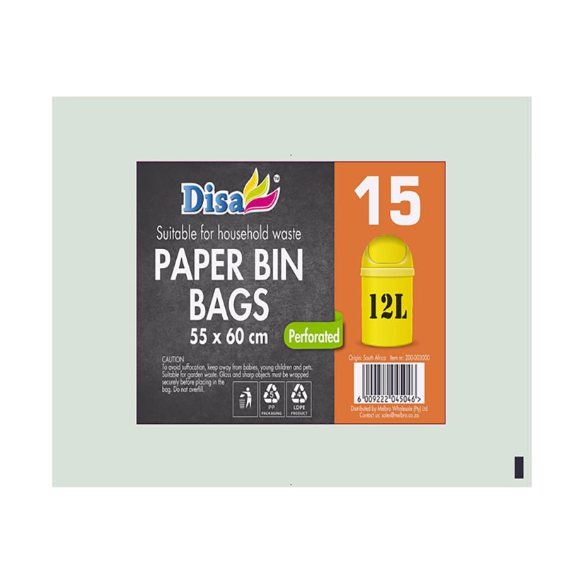Refuse Bags - Household Accessories - White - 55 cm x 60 cm - 15 Piece