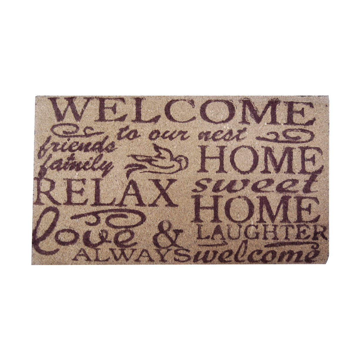 Coir Mat - Welcome - Assorted Patterns - 400mm x 700mm