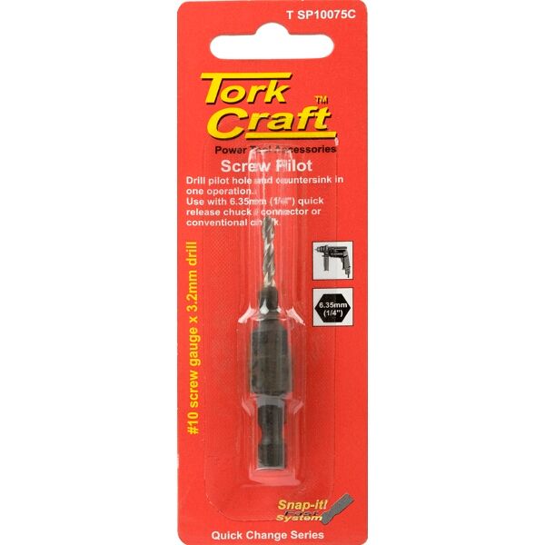 Tork Craft Screw Pilot No.10 x 75mm Card