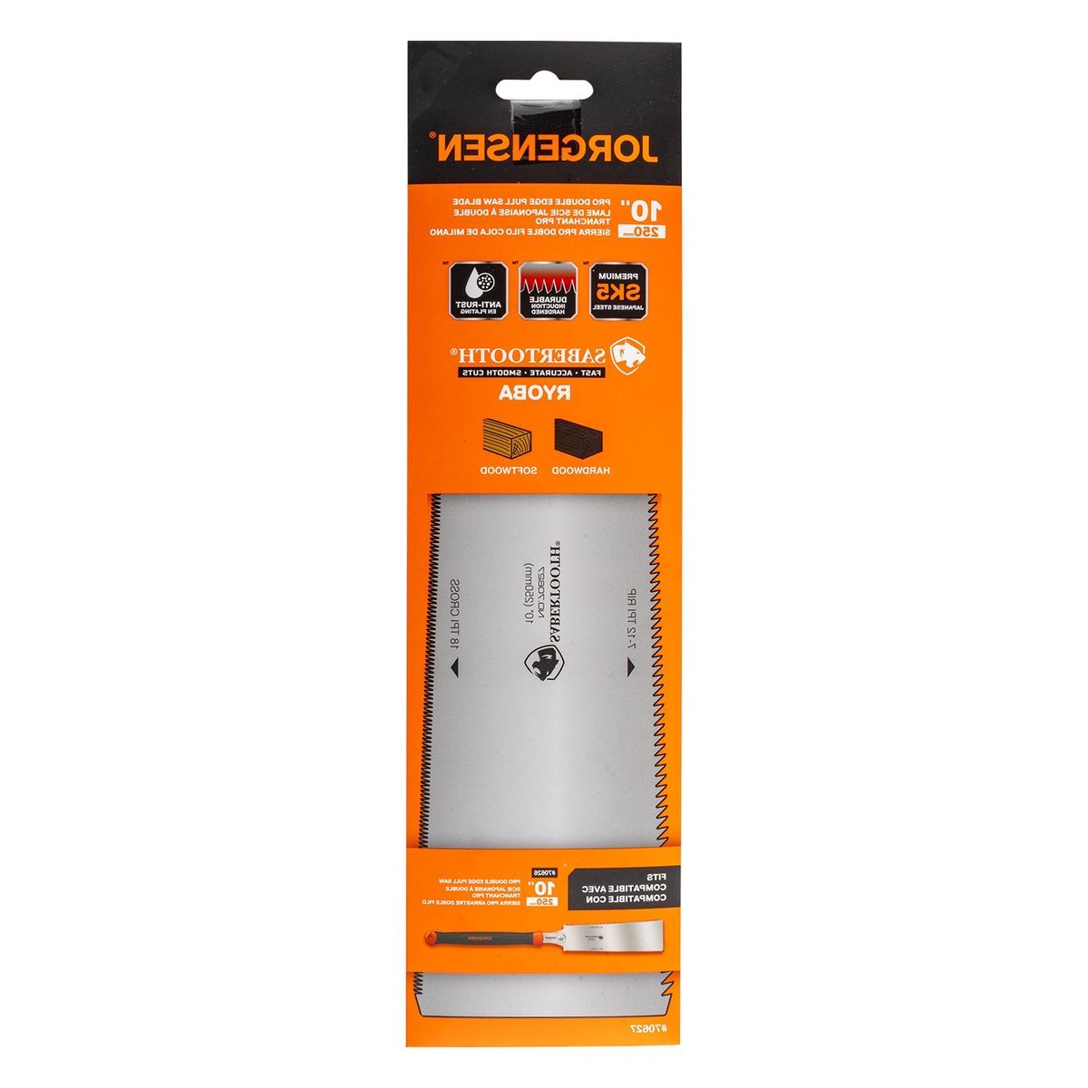 Jorgensen 250Mm Pro Double Edge Pull Saw Blade