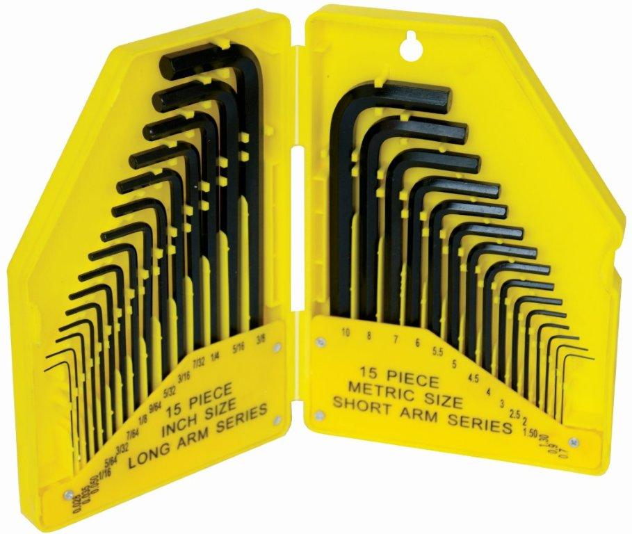 Tork Craft - 30 Piece Allen Key Set Metric & Imperial Sizes