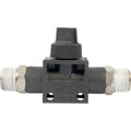 Aircraft Pu Hose Fitting Valve 1/4'M x 1/4'M